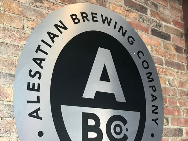 Alesatian Brewing Company wall sign