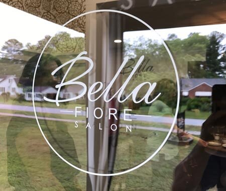 Bella Fiore Salon window sign