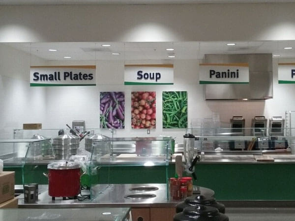 Guckenheimer food station signs