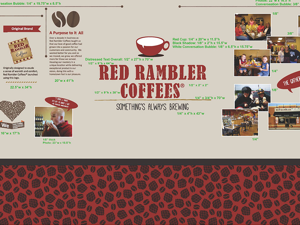 Red Rambler Coffees  display