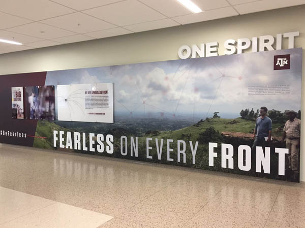 Texas A&M University wall