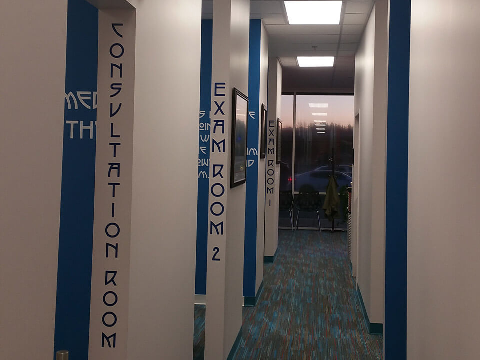 Upper Cervical Chiropractic of Spartanburg aligned wall graphics