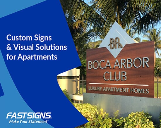 Custom Signs & Visual Solutions for Apartments