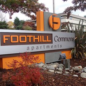 foothill commons sign