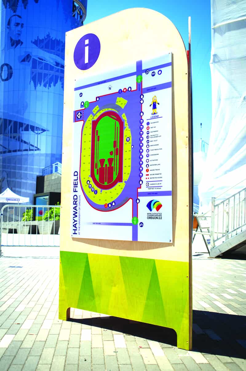 map signage