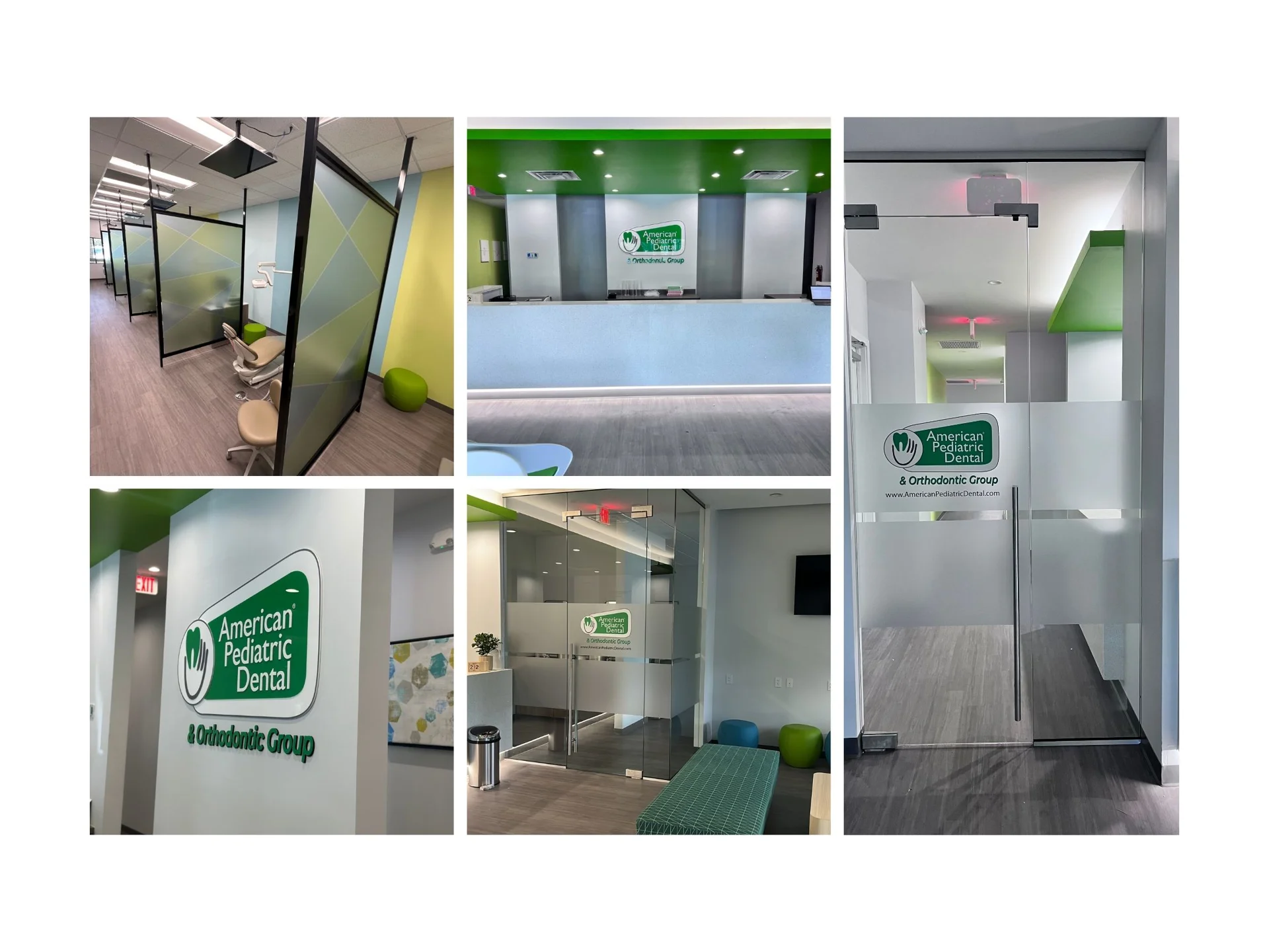 branded visuals in an office setting