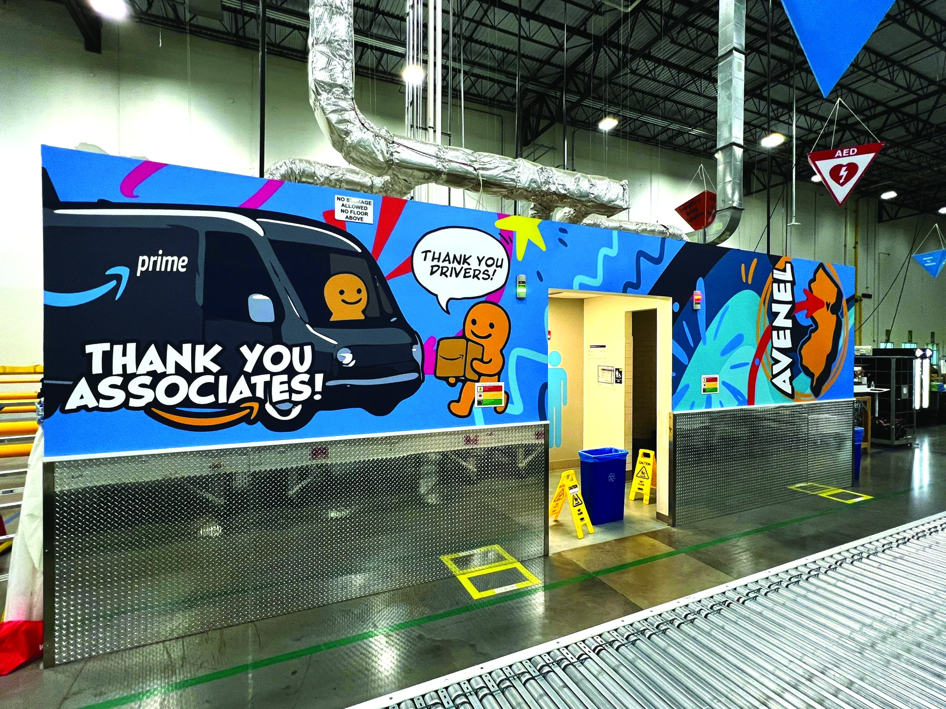 interior of an Amazon warehouse