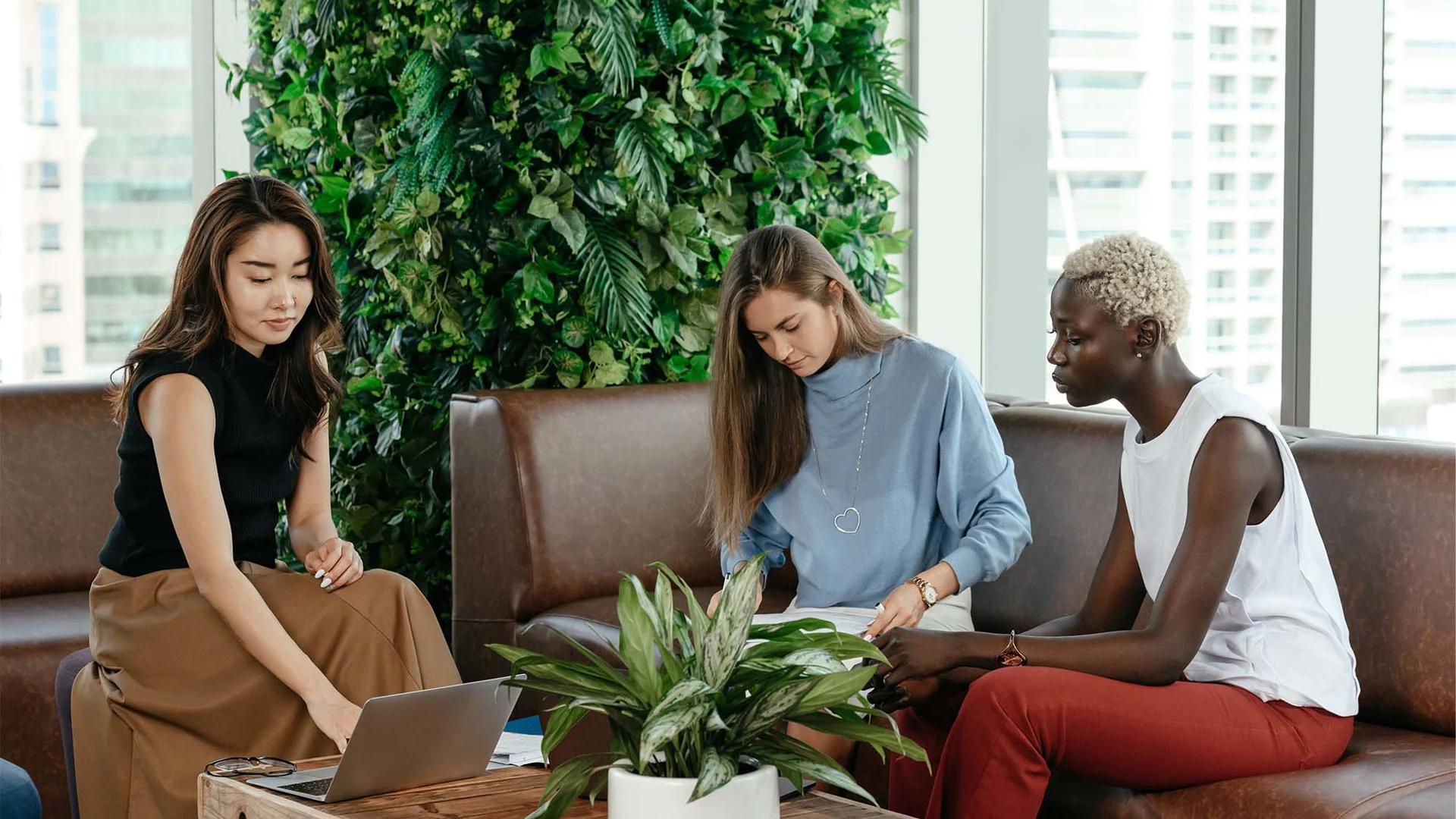 Enhance aesthetics and well-being in a space surrounded by greenery and natural elements. Photo credit: Alexander Suhorucov