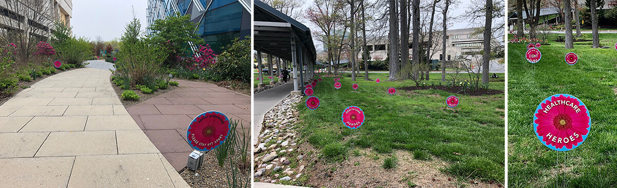hospital garden signs