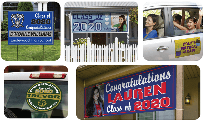collection of recognition sign and banner examples