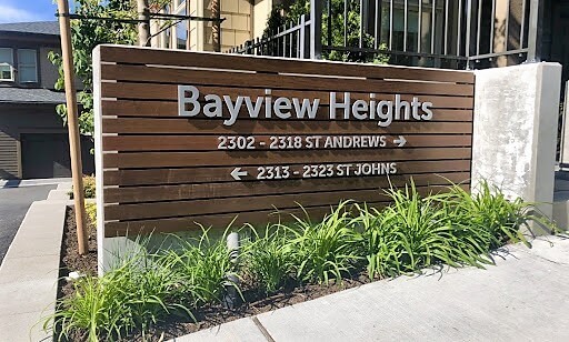 bayview heights signage