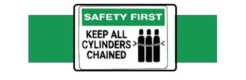 a green safety sign