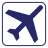 an icon of a plane