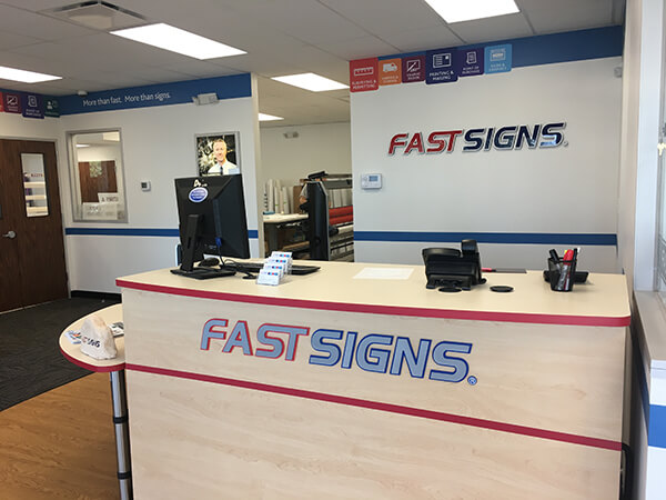 front desk of FASTSIGNS Houston, TX - West location