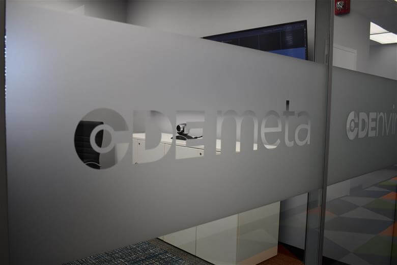 cde signage on glass walls