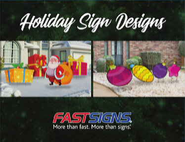 Holiday sign designs