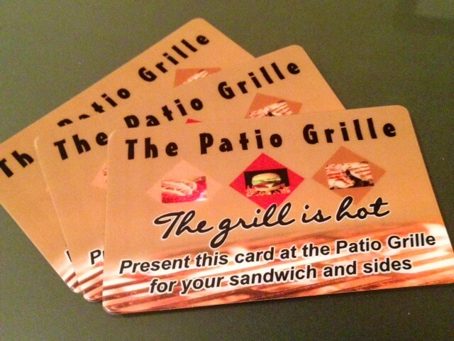 Patio Grille member card