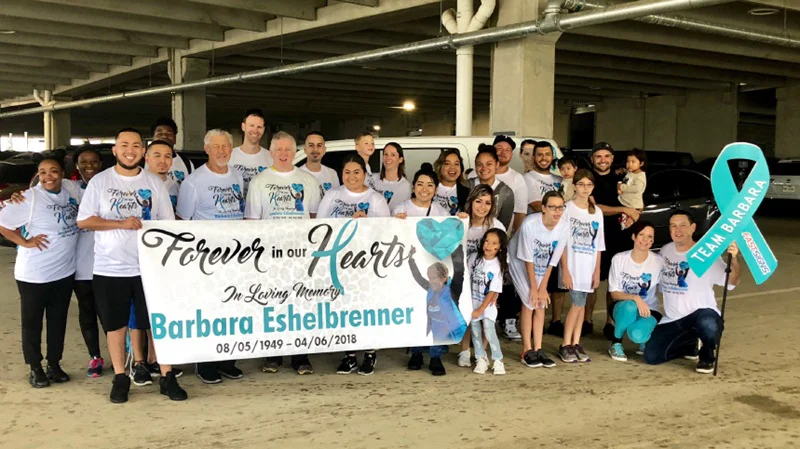 Group photo for the Forever in our Hearts celebration for Barbara Eshelbrenner.