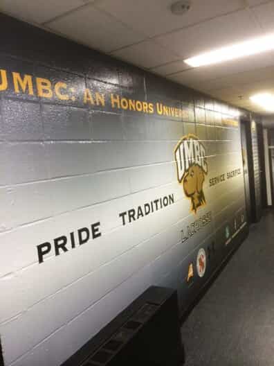 UMBC creed on a wall