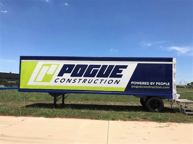 pogue construction signage