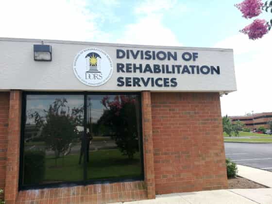 The division of rehabilitation services outdoor signage